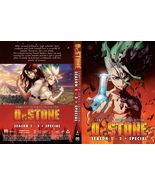 ANIME DR.STONE SEASON 1-3 VOL.1-46 END + SPECIAL DVD ENGLISH DUBBED - £35.55 GBP