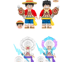 4Pcs One Piece Minifigures Nika Luffy Monkey D. Luffy Mini Building Bloc... - $23.00