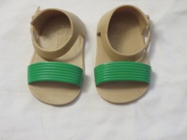 Brown &amp; Green Plastic 18” Doll Sandals American Girl Our Generation EUC - $6.92