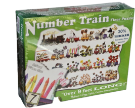 Melissa &amp; Doug Number Train Floor Jumbo Jigsaw Puzzle #425 21 pieces 9ft Long - £18.34 GBP