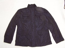 JACK JONES Mens Black Dark Blue Thin Full Zip Jacket Size XL - $44.99