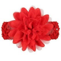 Baby Girl Infant Flower Headbands Lace Bow Hairband Flower Head Band Photo Props - £5.63 GBP