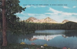 Scott Lake The Three Sisters Oregon OR 1948 Portland Postcard C04 - £2.28 GBP