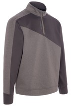 PROQUIP Golf Mens Levante Technical Midlayer 1/4 Zip Golf Top. Mid Grey. - $87.45