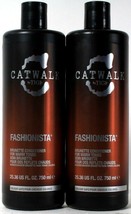 2 Bottles Catwalk By TIGI 25.36 Oz Fashionista Brunette Warm Tones Conditioner - £28.30 GBP