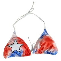 Creative Apparel Misses XL Texas Lone Star Tie Dye String Bikini Top - £9.54 GBP