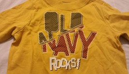 Old Navy Boys Tee Shirt Size 6-12 Months Baby Infants Yellow - £8.75 GBP