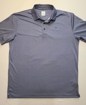 Callaway Opti Dri Mens Size L Short Sleeve Golf Polo Bluck Check - $18.69