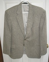 Croft &amp; Barrow Mens 2 Button Jacket Sport Coat 46R Blazer Herringbone - $14.98