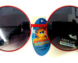 Unbranded Oversized Round Circle Sunglasses Classic Unisex Red - $7.54