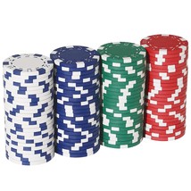 Poker Chips For Card Board Game - 4 Colors,11.5 Gram (25 Green,25 Blue,2... - £18.87 GBP