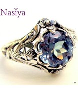 Colorful Hollow-out  Vintage 925 Silver Ring - $15.00