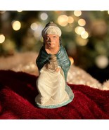 Vintage Nativity Manger Christmas Chalk Ware Kneeling WISE MAN Replacement - $226.56 MXN