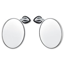 4&quot; Classic MG British Style Fender Door Mounted GT Racing Chrome Mirrors Pair - £38.50 GBP