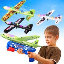 3 Pack Airplane Launcher Toy Foam Airplane Toy for 4 5 6 7 8 9 Year Old Boys Pla - £40.57 GBP