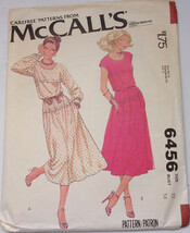 Vintage McCall’s Misses’ & Junior Dress Size 12 #6456 1979 - £4.78 GBP