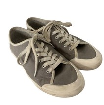 Rag &amp; Bone Womens Shoes Standard Issue Sneaker Gray Canvas Low Top 38.5 / 8.5 Us - £22.01 GBP