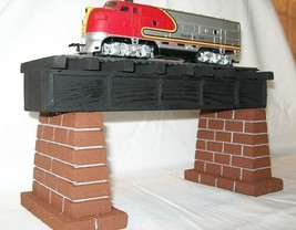 HO Scale BRIDGE with PIERS | Model Railroad | HO Gauge | Trains | Wooden... - £24.78 GBP