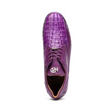 Marco Di Milano genuine caiman hornback & original lizard Sneaker Crater Purple image 3