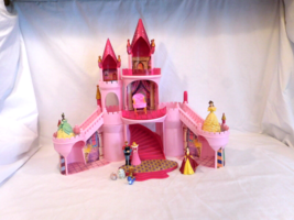 Disney Aurora Deluxe Castle Play Set Sleeping Beauty Magic + Prince + Princess&#39;s - £38.81 GBP