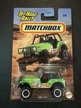 Matchbox Off Road Rally #2/6 Jeep 4x4 GREEN New On Card - $5.25