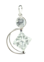Quartz Crystal Merkaba Pendulum (Removable) Spinning Dowser Geometric Healer - £9.89 GBP