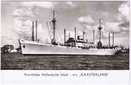 Postcard RPPC MS Gaasterland Koninklijke Hollandsche Lloyd Amsterdam - £2.85 GBP