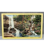 CURTEICH 5B-H150 Linen Postcard 153 Catawba Falls Western North Carolina - £7.80 GBP