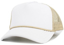 White-Stone Foam Front Mesh Women Trucker Cap with Adjustable Snapback - $24.99
