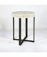 Handmade and unique Bone inlay in  antique finish stripe pattern wooden ... - $14,751.42 MXN+