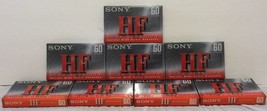 Lot of 8 NIP HF High Fidelity 60 Minute Blank Audio Cassette Tapes Normal Bias - £23.22 GBP