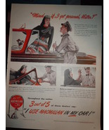 Vintage Macmillan Oil Sexy Lady &amp; Garage Man Print Magazine Advertisemen... - $7.99