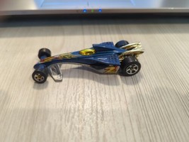 Hot Wheels 2000 Greased Lightning Blue Silver Diecast Car - $7.91