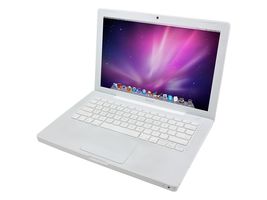 Apple White MacBook 13" 1.83GHz Core 2 Duo 80GB HD 1GB RAM Office 08! +more - $189.95