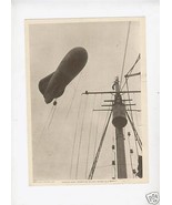 WW I  AMERICAN NAVAL OBSERVATION BALLOON 1919 PHOTO CARD - $376.14 MXN