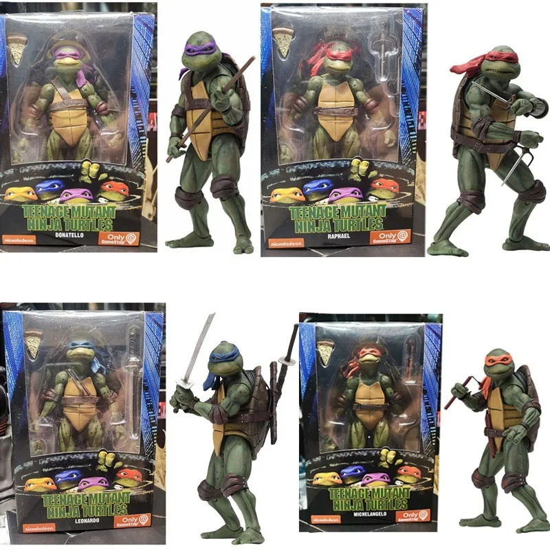 Neca Teenage Mutant Ninja Turtles Anime Action Figure Toys Collectible Model - £29.07 GBP+