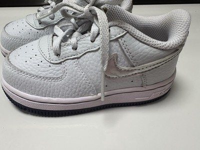 Nike Force One Sneakers Toddler 7C Pure Plat Metallic Silver Item image 3