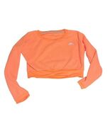 Adidas Running Cozy Pull Cropped Sweatshirt Orange Small NWT - $19.79