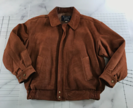 Vintage Burberrys Leather Coat Mens Medium Brown Zip Front Collar Thinsu... - £347.95 GBP