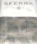 Sferra Blumi Storm Blue Standard Sham Floral Cotton Sateen Jacquard Ital... - £36.58 GBP