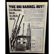 Mossberg Shotgun Barrels Print Ad Vintage 1980 Barrel Buy Hunting Shooting - £7.82 GBP