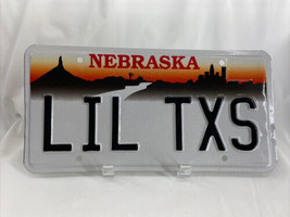 LIL TXS Vintage Vanity License Plate Nebraska Personalized Auto Man-Cave... - £70.71 GBP