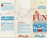 Matson Lines SS Lurline &amp; Matsonia Fun on Matson&#39;s Pacific Resorts Broch... - £19.47 GBP