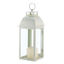 DISTRESSED IVORY CANDLE LANTERN - $61.10 CAD