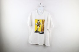 Vintage 90s Mens Size Large Spell Out Brookwood Basketball T-Shirt White USA - £27.22 GBP