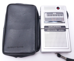 Grundig Stenorette 2010 Mini Cassette Voice Recording Dictaphone &amp; Case - £14.91 GBP