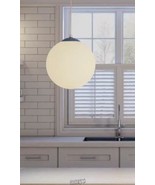 Progress Lighting-1-Light White Pendant with White Opal Glass 14 in. D x... - $233.86 CAD