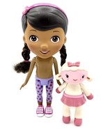 Disney The Doc Mcstuffins Nude Doll 9” And Lambie Lamb Figure 5” Lot Of 2 - £3.44 GBP