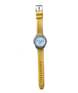 Fossil Women&#39;s Men&#39;s Chronograph Watch Yellow Silver New Battery Nice! P... - $521.72 MXN