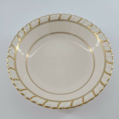Johnson Brothers Old English Bowl 5 Inch Gold Trim On Cream - $3.95
